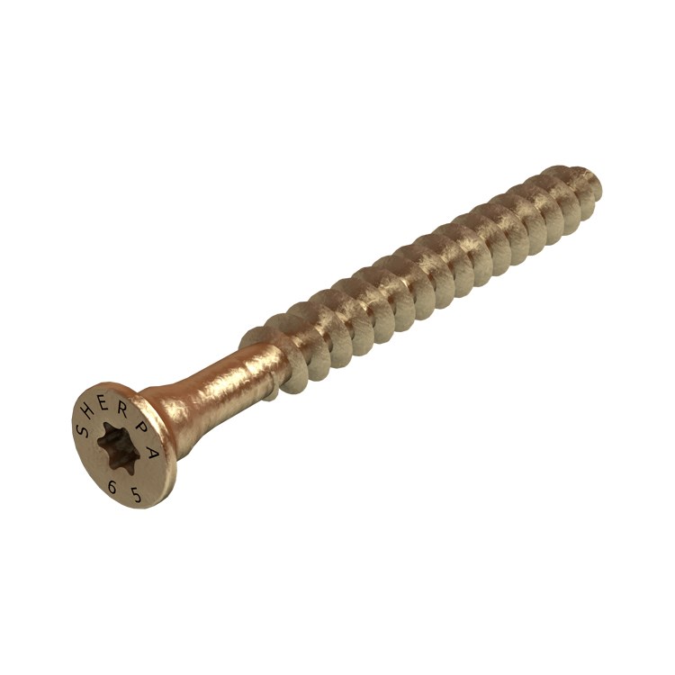 Sherpa Spezialschraube 6,5 x 105/90 mm Gelb-Verzinkt für M-Serie